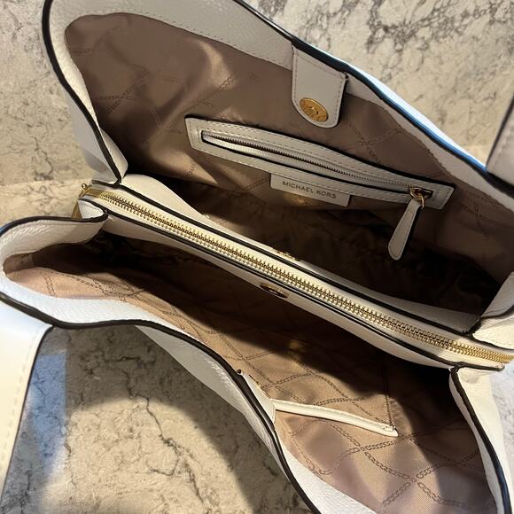 Michael Kors Rosemary Hobo Shoulder Bag, White - Picture 5 of 9